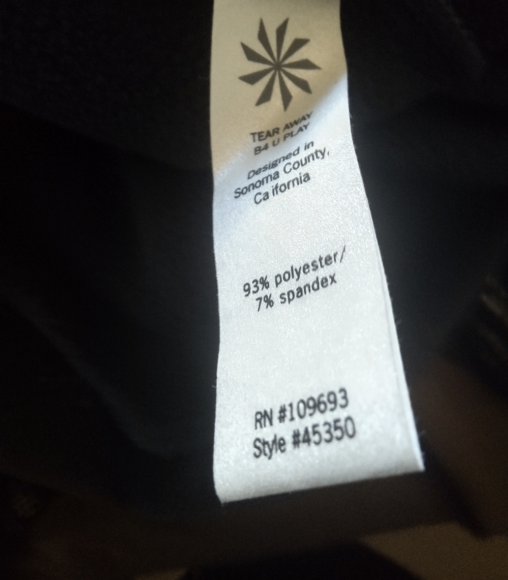 Athleta Scuba Navy Pencil Sport Skirt with Fleece lining - Picture 6 of 7